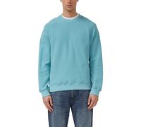 Sweatshirt S.OLIVER, Herren, Gr. 3XL, light teal, Sweatware, Obermaterial: 100% Baumwolle, unifarben, normal hüftbedeckend, Rundhals, Bündchen, Sweatshirts Sweatshirt, unifarben, aus reiner Baumwolle
