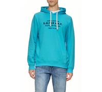 s.Oliver Hoodie aus Sweat-Ware mit Stickerei Herren Türkis Größe S