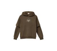 Hoodie im Layering-Look mit kuscheliger Innenseite 134/140 braun 2170794.8917.134_140