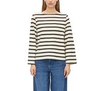 s.Oliver RED LABEL Sweatshirt U-Boot-Ausschnitt Braun/Creme Größe 46