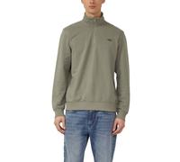 Sweatshirt mit Troyer-Kragen und Logo-Patch 3XL olive 2178511.7853.3XL