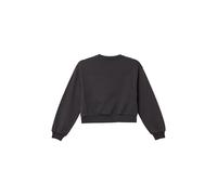 Kuscheliges Crop-Sweatshirt im Oversize Shape mit schimmerndem Print 158/164 grau 2171824.9866.158_164