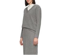 Weiches Sweatshirt mit V-Ausschnitt 34 grau 2163258.9730.34