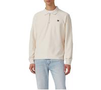 Leichtes Baumwoll-Sweatshirt mit Struktur und Polokragen 3XL grau 2169282.9000.3XL