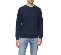 Crew Neck-Sweatshirt aus Baumwollmix mit Logo-Stickerei S blau 2161573.5852.S
