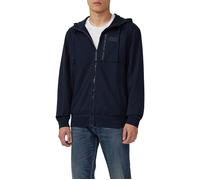 Sportive Hoodie-Sweatjacke im Fabricmix XXL blau 2170144.5978.XXL