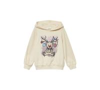 Hoodie mit Weihnachtsprint 128/134 Beige 2170363.0406.128_134