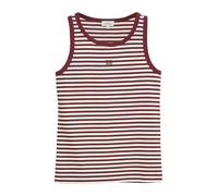 Geripptes Top im Slim Fit mit Stickerei 36 rot|weiß 2179332.39H1.36