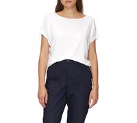 s.Oliver T-Shirt Damen Jersey Rundhals Weiß Größe 36 Regular Fit 95% Viskose, 5% Elasthan