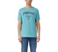 T-Shirt aus Baumwolljersey mit Frontprint 3XL türkis 2175878.66D1.3XL