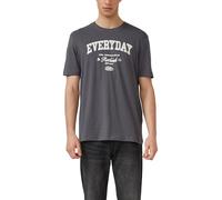 T-Shirt aus Baumwolljersey mit Frontprint L grau 2175878.95D1.L