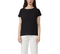 s.Oliver T-Shirt RED LABEL Relaxed Fit – Strukturjersey, überschnittene Schultern, Schwarz 36