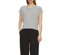 T-Shirt aus Viskosestretch im Relaxed Fit 38 blau|weiß 2161746.59G1.38