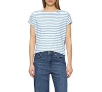s.Oliver - T-Shirt blau|weiß - Gr. - 38