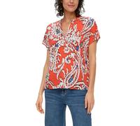 s.Oliver - T-Shirt aus Viskosestretch orange Orange - Konfektionsgröße (24-164) - 44