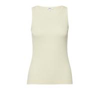 s.Oliver Red Label Damen-Top gestreift, gerippt, Rundhalsausschnitt Slim Fit Beige Größe 44