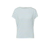 s.Oliver Kurzarmshirt - Jersey mit überschnittenen Schultern, gestreift, Powderblau, Gr. 36