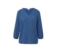 Strukturshirt im Fabricmix mit 3/4-Arm 34 blau 2170094.5527.34