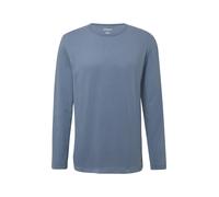 Longsleeve S.OLIVER, Herren, Gr. XXXL, blau (navy), Jersey, Obermaterial: 100% Baumwolle, unifarben, casual, normal hüftbedeckend, Rundhals, Langarm, Shirts, mit Rundhals (77182517-XXXL) navy