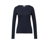 Geripptes Langarmshirt im Slim Fit mit Stickerei 46 blau 2174381.5959.46