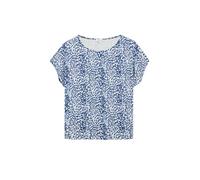 s.Oliver - T-Shirt blau/weiß - Gr. - 42