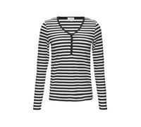 s.Oliver - T-Shirt blau|weiß - Gr. - 44