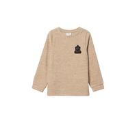 Warmes Langarmshirt mit Struktur und Stickerei 92/98 braun 2173443.84W0.92_98