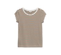s.Oliver - T-Shirt braun/weiß - Gr. - 38