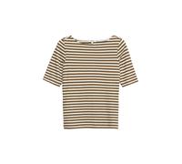 s.Oliver - T-Shirt braun|weiß - Gr. - 40