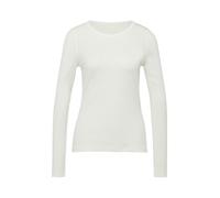 Geripptes Langarmshirt im Slim Fit mit Stickerei 36 creme 2174381.0210.36