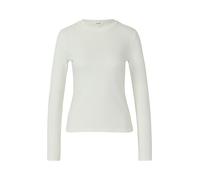 Geripptes Langarmshirt im Slim Fit 40 creme 2176300.0210.40