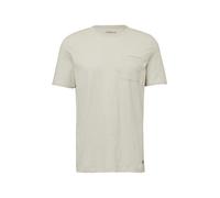 Flammgarn-T-Shirt mit Brusttasche und offenen Kanten L creme 2163479.0330.L