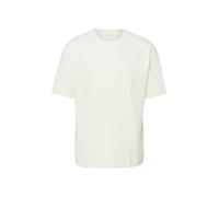 Rundhalsshirt S.OLIVER, Damen, Gr. M, weiß, Web, Obermaterial: 100% Baumwolle, unifarben, lässig geschnitten hüftbedeckend, Rundhals, Shirts Rundhalsshirt, Sommershirt, unifarben (72219454-M) weiß