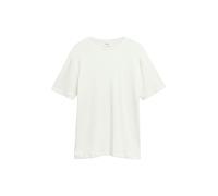 Kurzarmshirt S.OLIVER, Jungen, Gr. XL, weiß, Single Jersey, Obermaterial: 95% Baumwolle, 5% Elasthan, unifarben, normal hüftbedeckend, Rundhals, abgesteppte Kante, Shirts, Sommershirt mit Stretch / un