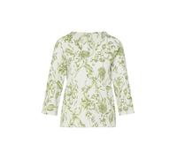 s.Oliver - T-Shirt creme|grün - Gr. - 38