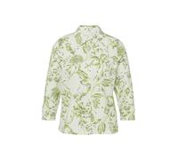 Elastische Jersey-Bluse mit 3/4-Ärmeln 42 creme|grün 2176230.02A4.42