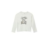 Oversize Longsleeve mit Frontprint 158/164 creme|weiß 2170462.0210.158_164