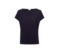 s.Oliver Jersey-Shirt mit überschnittenen Schultern 95% Viskose/5% Elasthan, Rundhals – 36 Blau