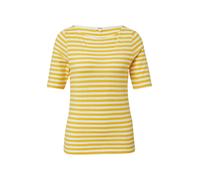 Gestreiftes T-Shirt im Slim Fit mit Flammgarnstruktur 44 gelb 2166289.13G2.44