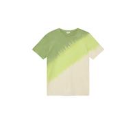 T-Shirt S.OLIVER JUNIOR, Jungen, Gr. 170/176, sage grün, Jersey, Obermaterial: 100% Baumwolle, bedruckt, regular fit normal, Rundhals, abgesteppte Kante, Shirts T-Shirt, Regular Fit, Batik-Look (90023