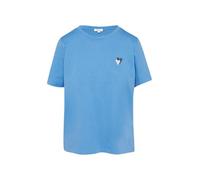 T-Shirt im Relaxed Fit mit Herz-Stickerei Royalblau 44