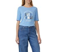 T-Shirt im Slim Fit mit Artwork 34 blau 2167884.51D1.34