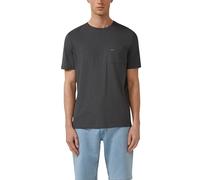 T-Shirt S.OLIVER, Damen, Gr. L, dunkelgrau, Single Jersey, Obermaterial: 100% Baumwolle, meliert, normal hüftbedeckend, Rundhals, Shirts T-Shirt, in melierter Optik (42254854-L) dunkelgrau