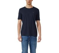 s.Oliver T-Shirt in Flammgarnstruktur mit Logo-Detail