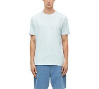 T-Shirt in Flammgarnstruktur mit Logo-Detail M blau 2178221.5110.M