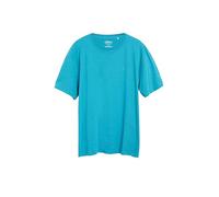 s.Oliver T-Shirt in Flammgarnstruktur mit Logo-Detail