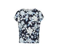 s.Oliver Kurzarmshirt – Fließendes Jersey, Viskose-Mix 95/5, gemustert, Rundhals – Damen 36