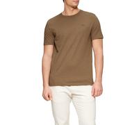 s.Oliver T-Shirt mit Flammgarnstruktur und Logo-Print