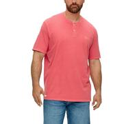 s.Oliver T-Shirt mit Garment Dye und Henley-Ausschnitt