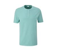 s.Oliver T-Shirt mit Garment Dye und Henley-Ausschnitt